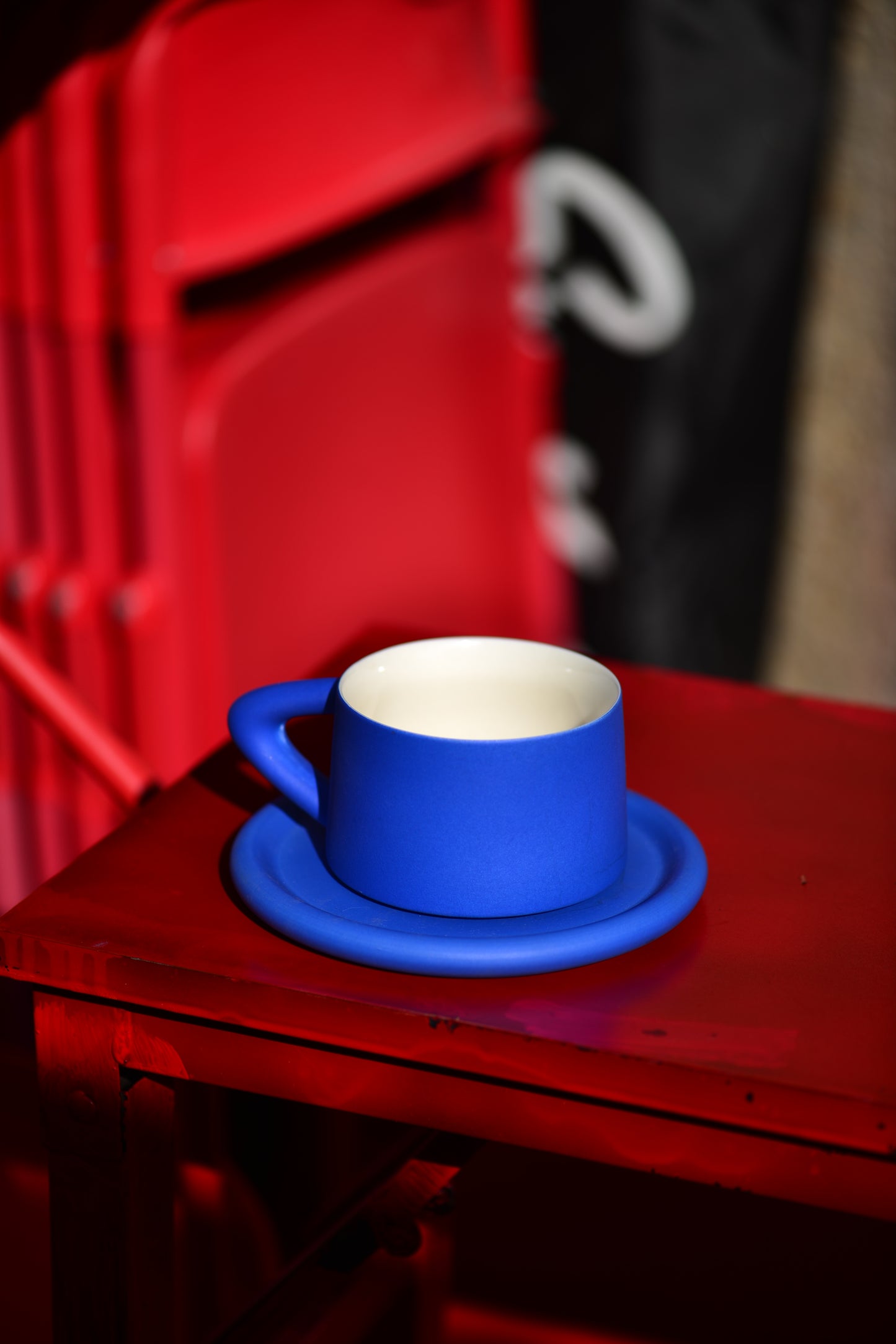 Handmade Klein Blue Coffee Cup Set