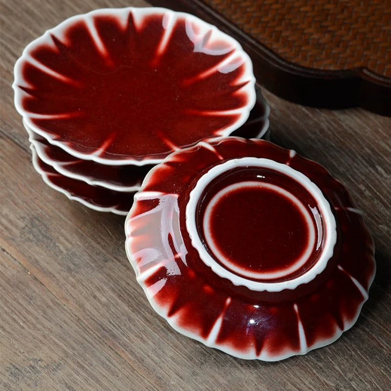 Imperial Red Blossom Plate