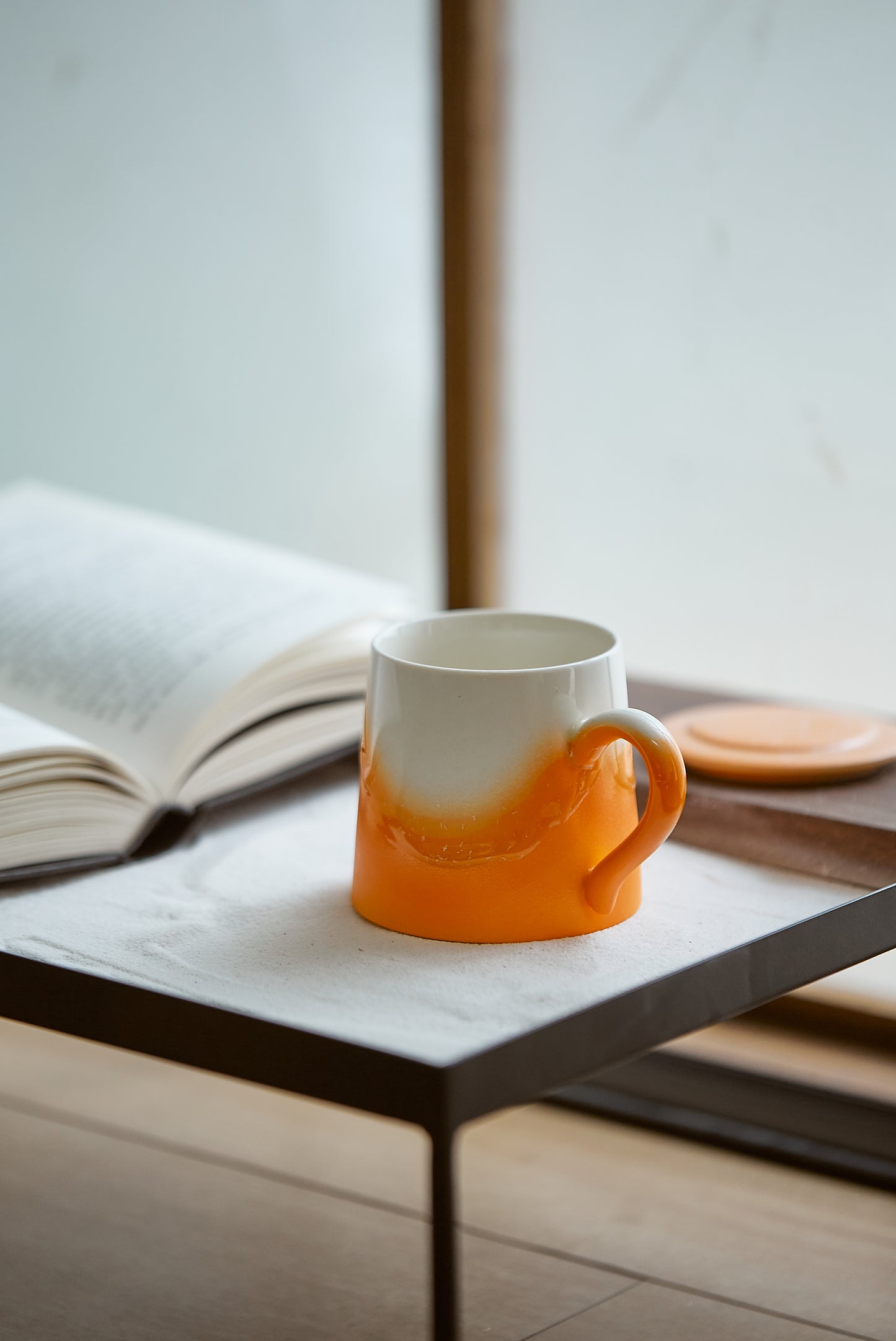 Handmade Orange Beach Mug