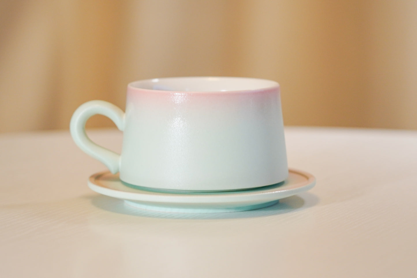 Handmade Peach Blossom Coffee Cup Set