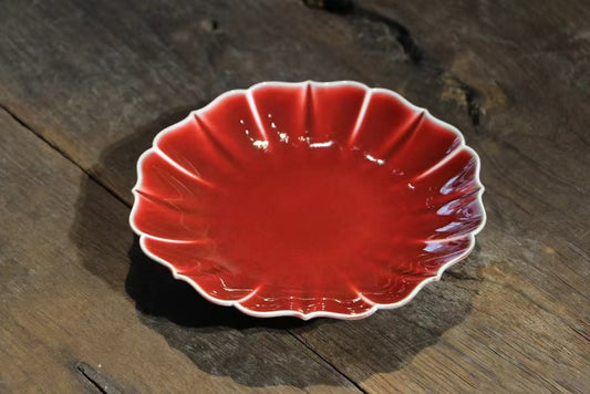 Imperial Red Blossom Plate