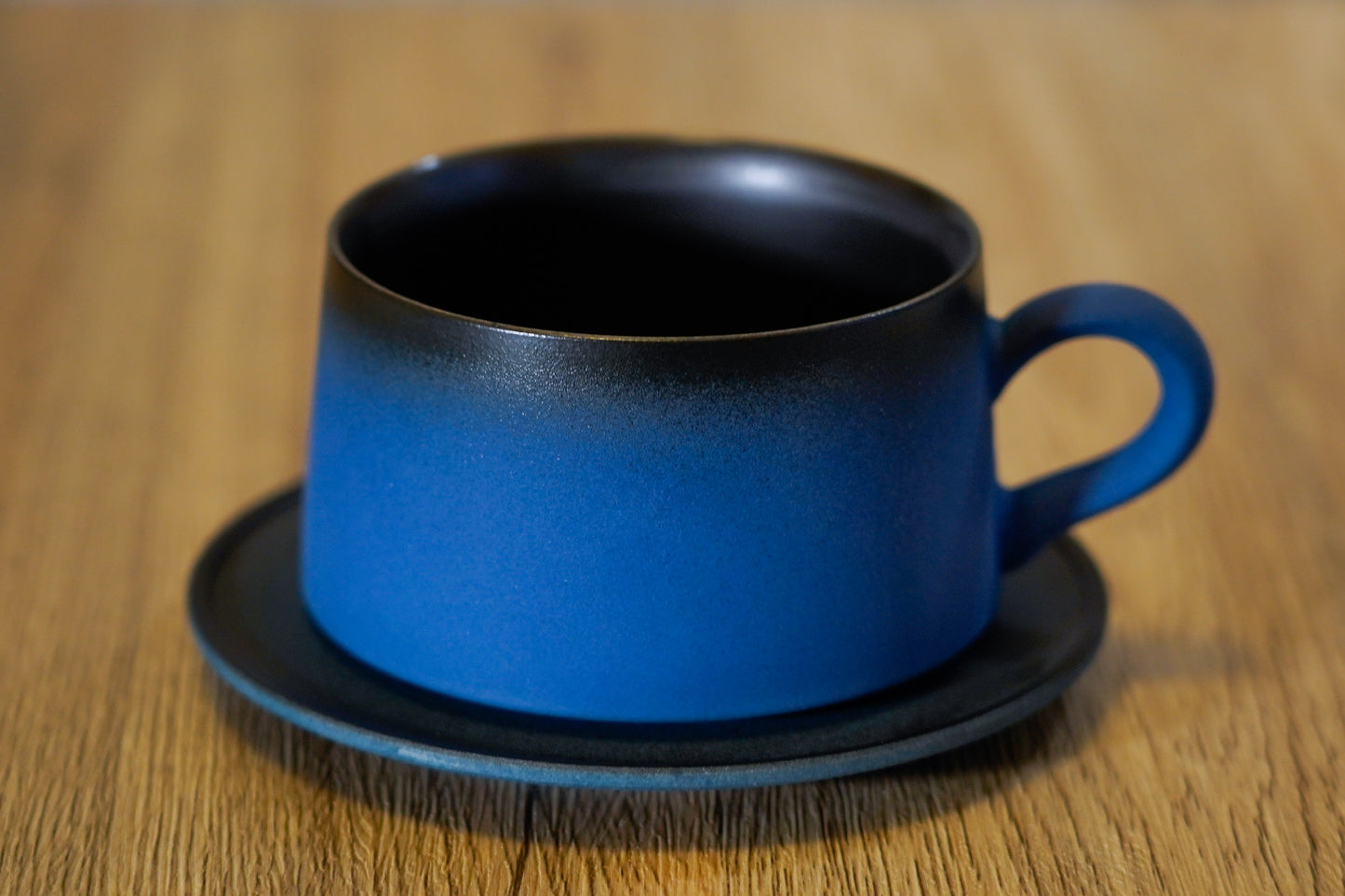 Handmade Dark Blue Coffee Cup Set