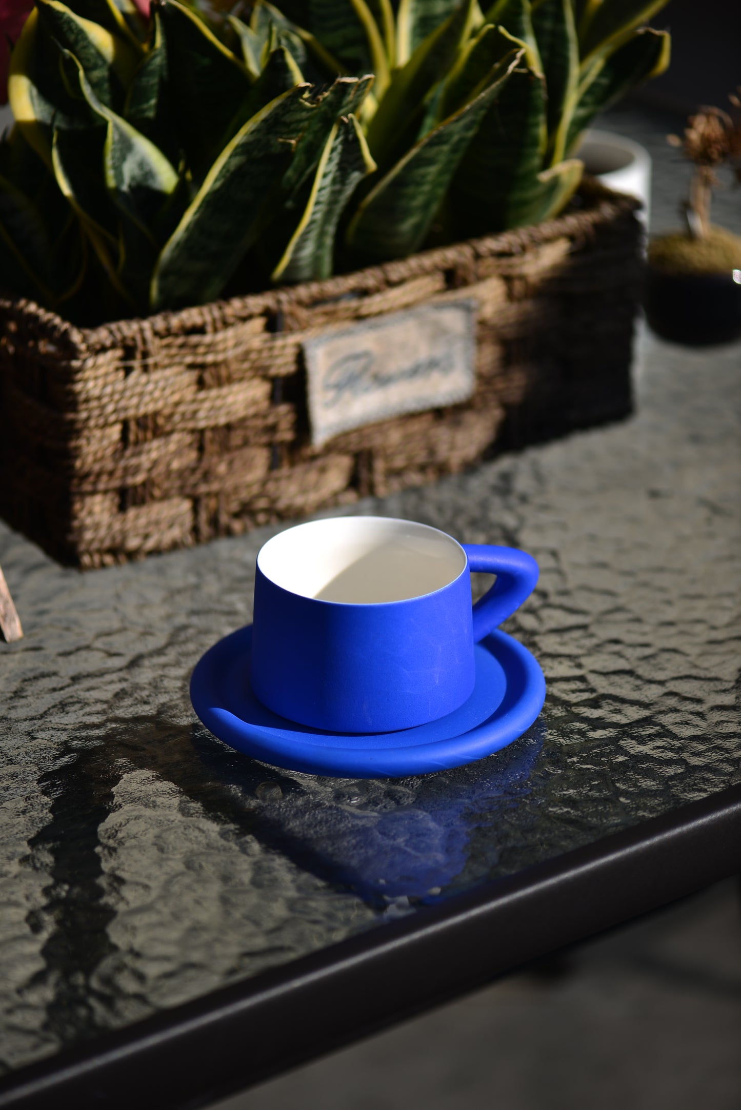 Handmade Klein Blue Coffee Cup Set