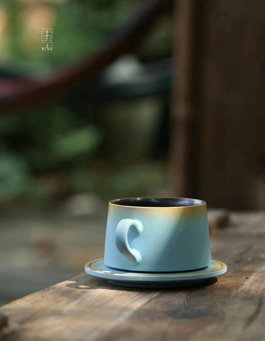 Handmade Mirror Lake Coffee Cup Set