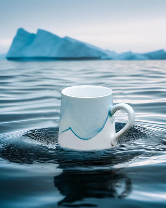 Handmade Glacier White Mug