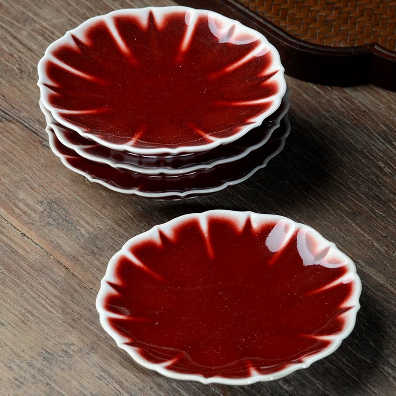 Imperial Red Blossom Plate