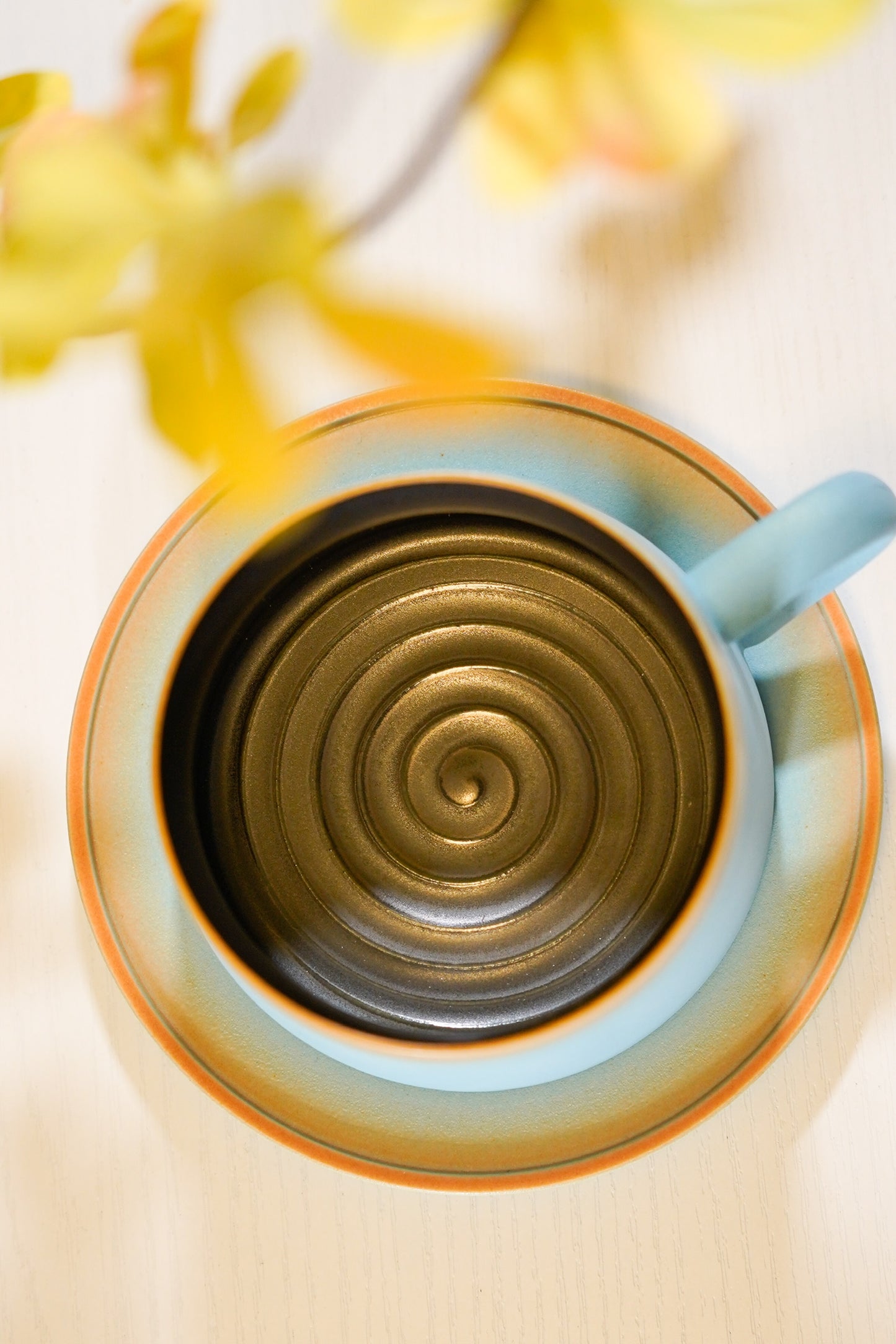 Handmade Mirror Lake Coffee Cup Set